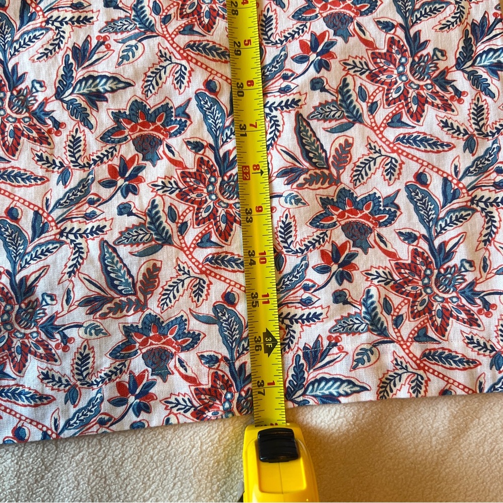 J.Mclaughlin Rue Patch Front Pockets Linen Dress Floral Multicolor Size S V-neck - Picture 11 of 14